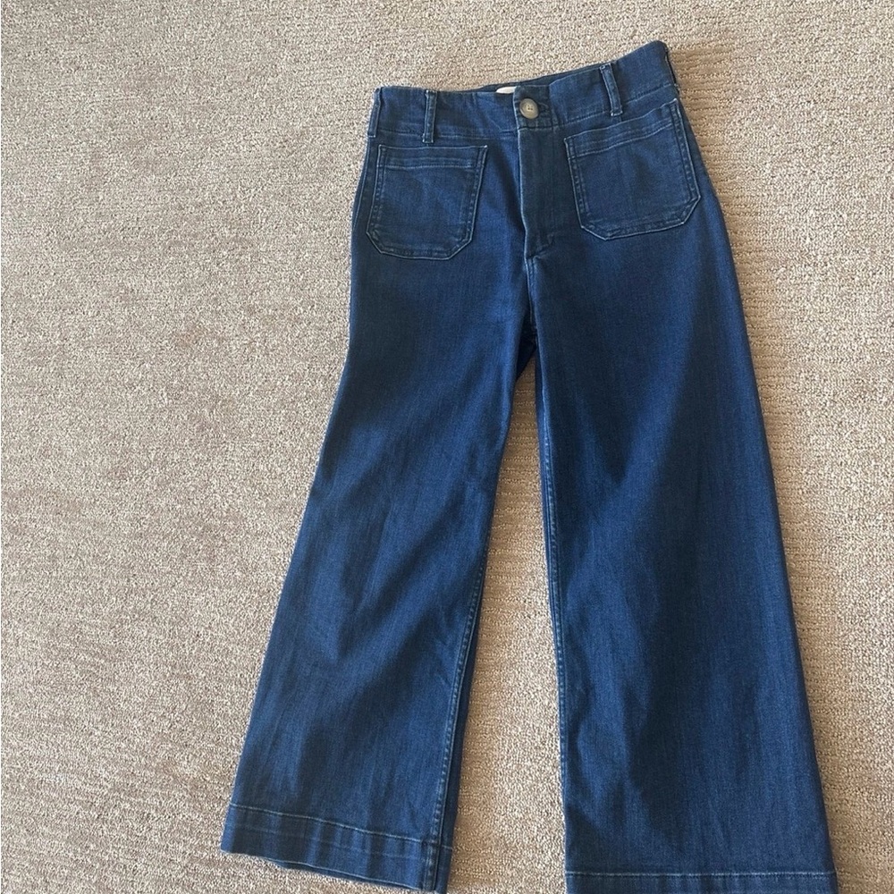 Maeve High-Rise Dark Blue Denim Jeans - Picture 3 of 6